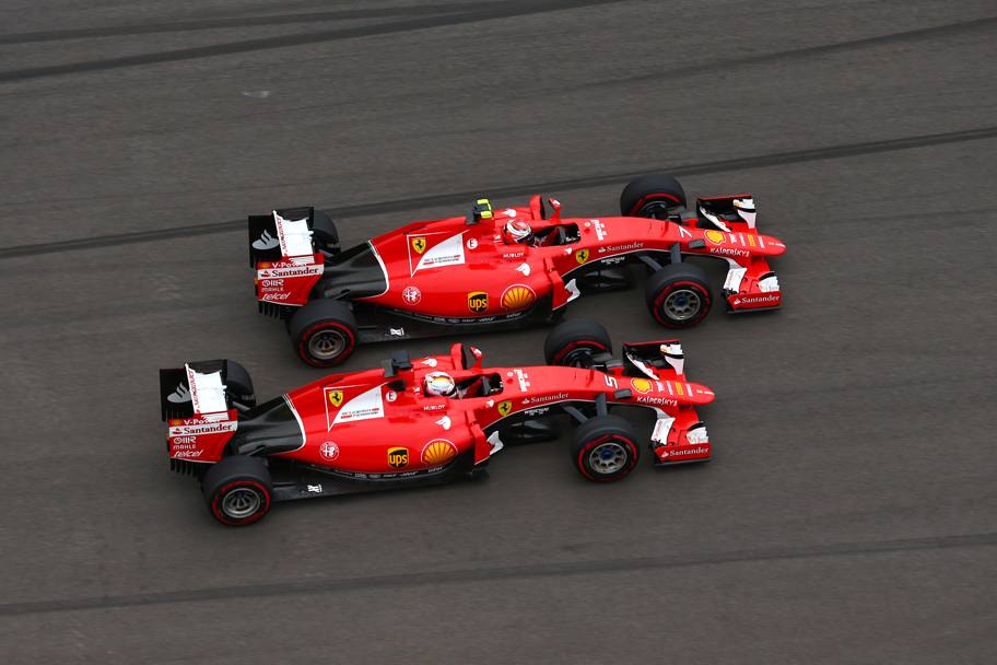Raikkonen e Vettel. Getty